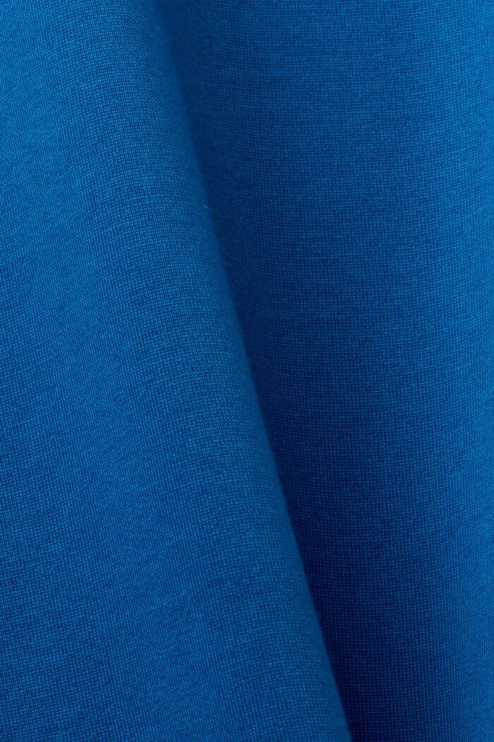 Žerzejové tričko s kulatým výstřihem, 100% bavlna, DARK BLUE, detail image number 4