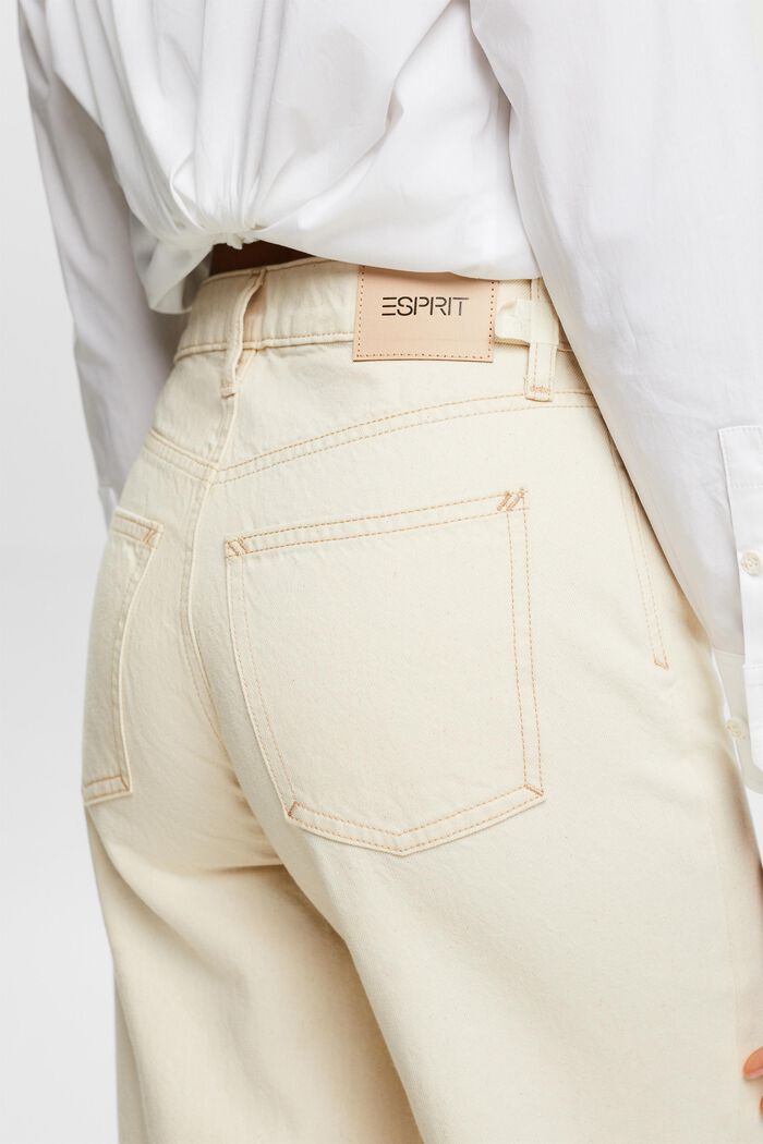 Retro džíny s vysokým pasem a širokými nohavicemi, OFF WHITE, detail image number 3