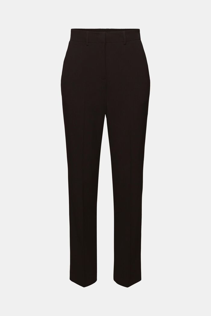 Krepové kalhoty s rovnými nohavicemi, BLACK, detail image number 7