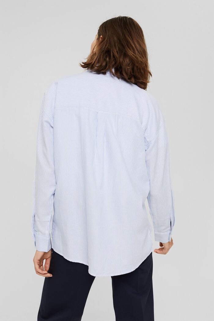 Košilová halenka ze 100% bio bavlny, PASTEL BLUE, detail image number 3
