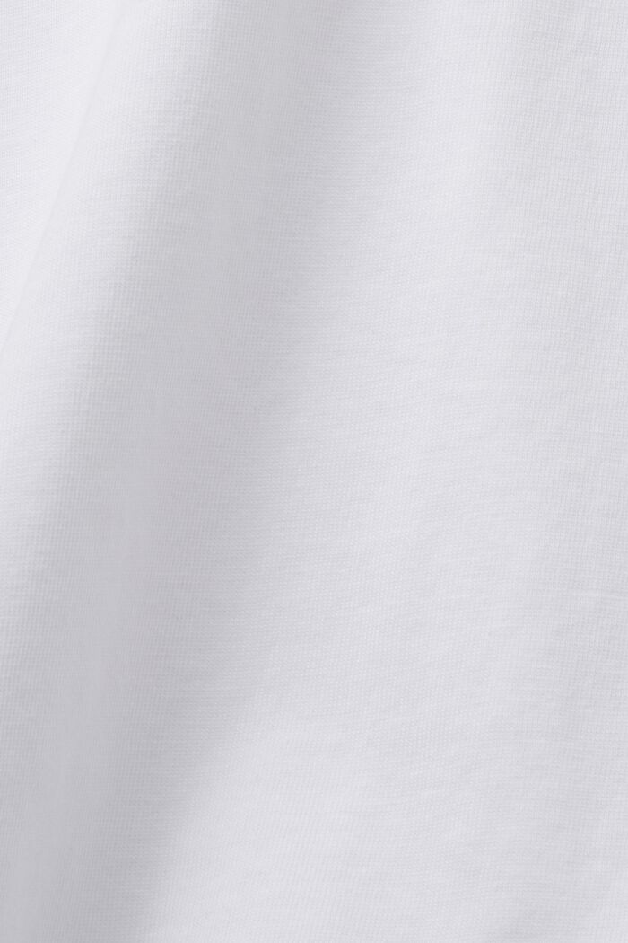 Zkrácené tričko oversize, 100% bavlna, WHITE, detail image number 4