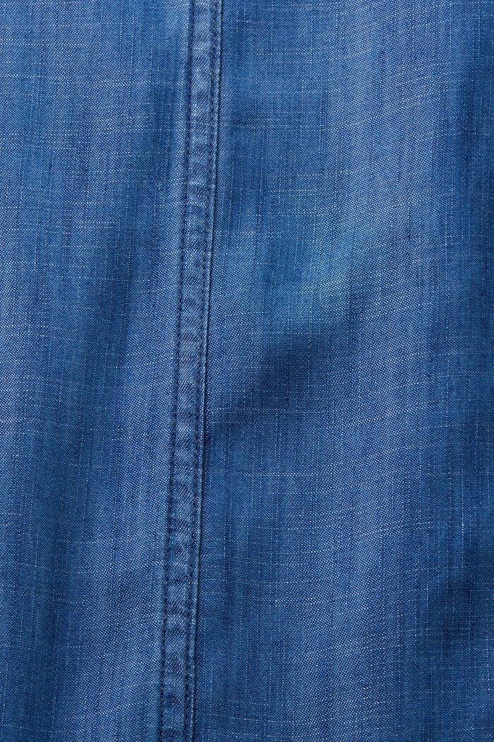 Kalhoty se širokými nohavicemi a vysokým pasem, BLUE MEDIUM WASHED, detail image number 6