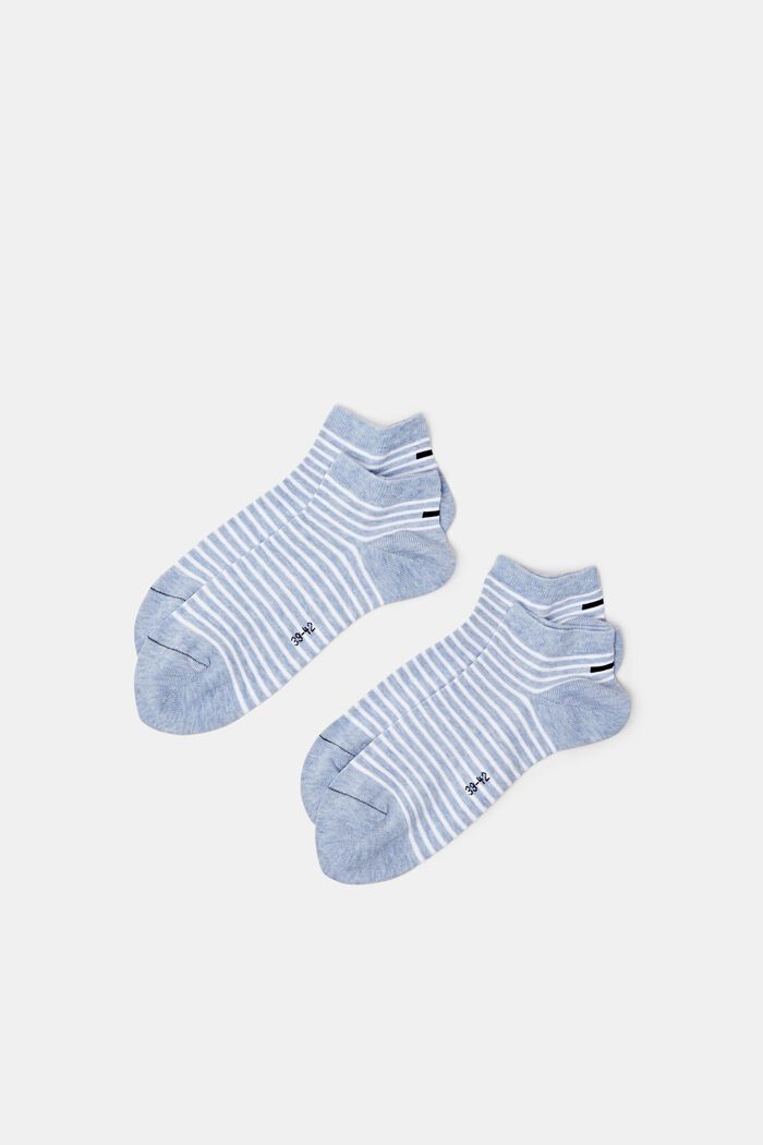 Pruhované nízké ponožky, balení 2 ks, JEANS, detail image number 0