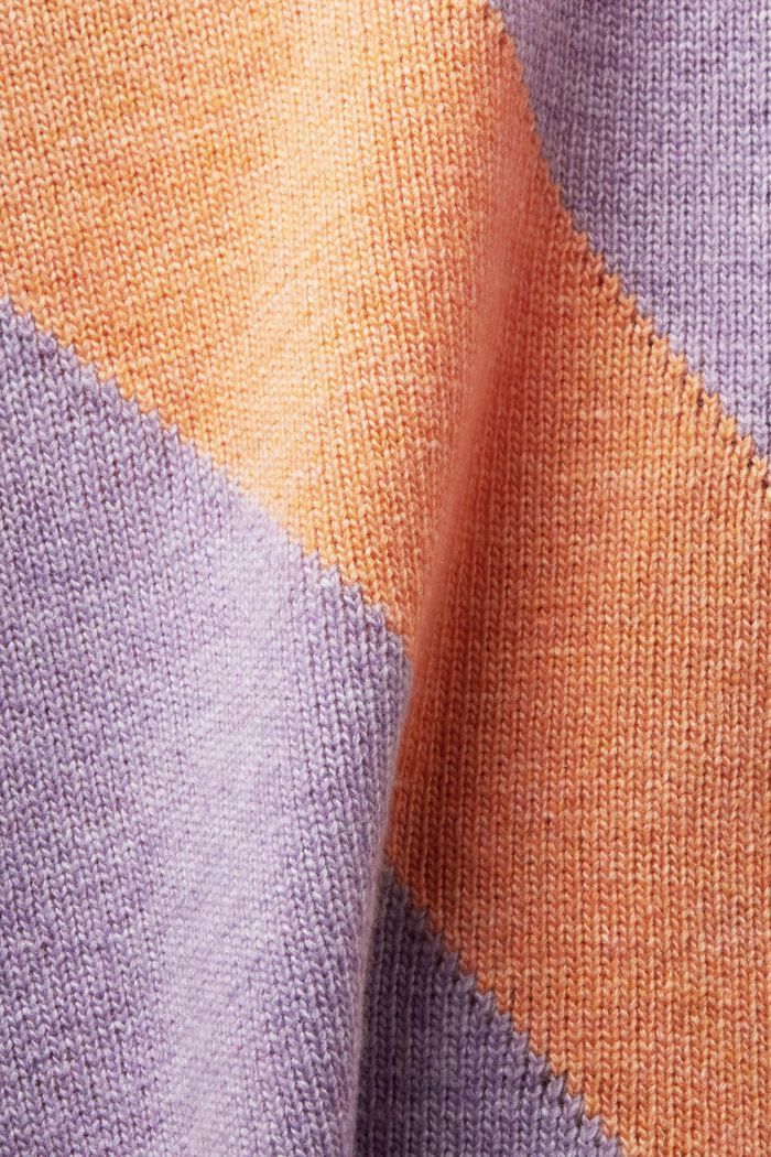 Pruhovaný žakárový svetr, LAVENDER, detail image number 5