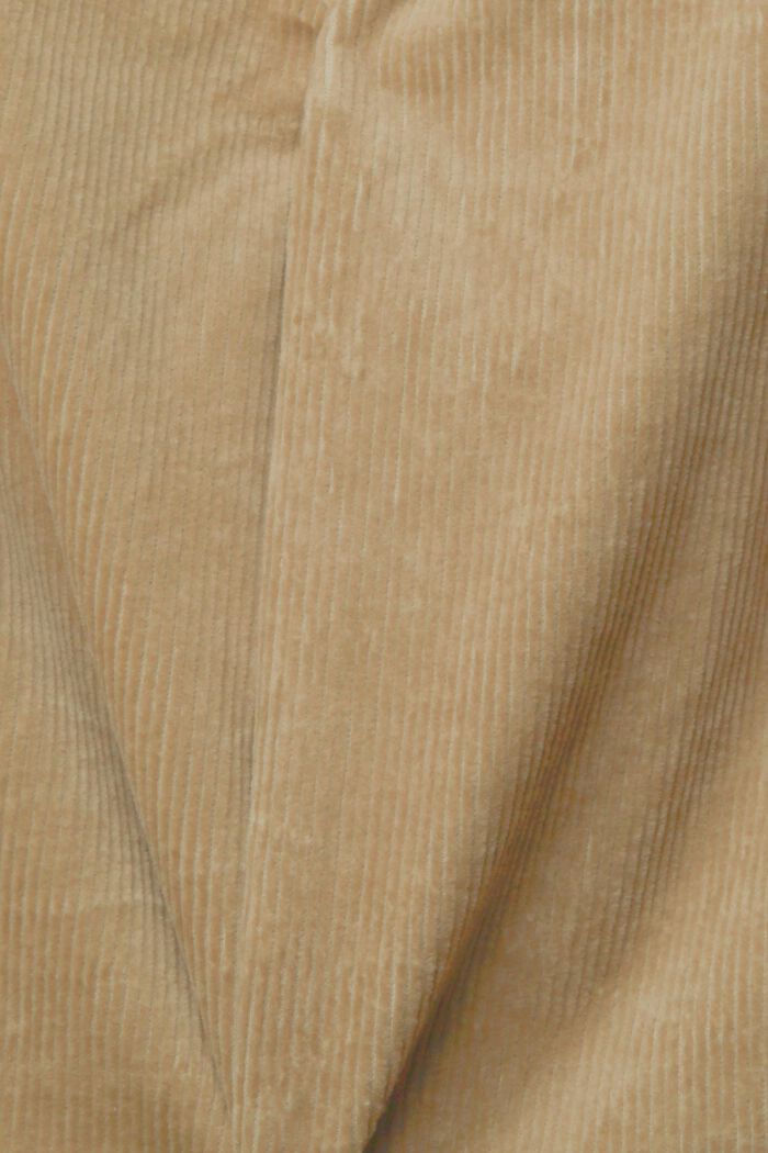 Manšestrové kalhoty se středně vysokým pasem, PALE KHAKI, detail image number 1