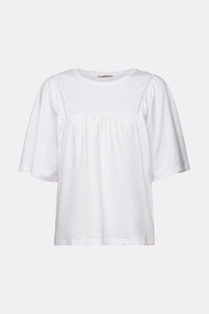 Rozšiřující se tričko, 100% bavlna, WHITE, detail image number 6