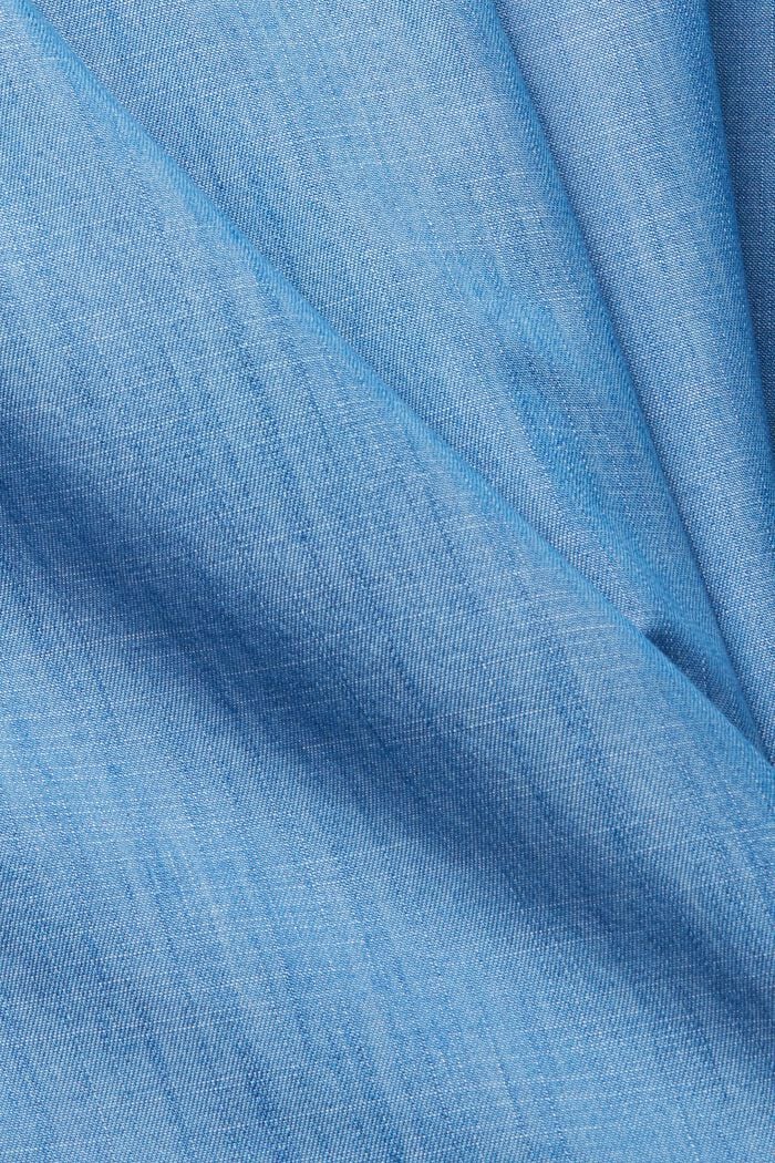 Z materiálu TENCEL™: Midi šaty ve vzhledu denimu, BLUE MEDIUM WASHED, detail image number 5