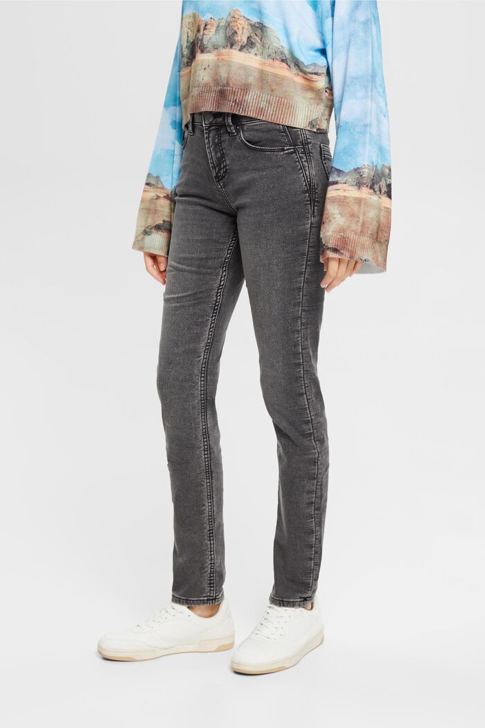 Strečové džíny s úzkým střihem Slim Fit, BLACK MEDIUM WASHED, detail image number 0