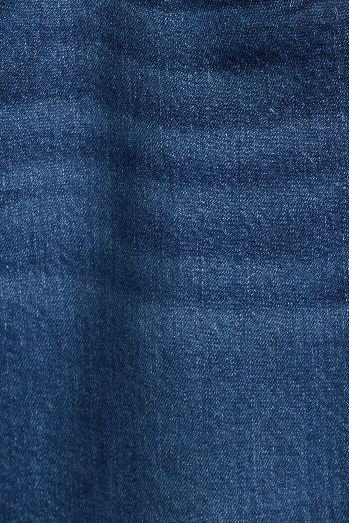 Džínové šortky ze směsi s bavlnou, BLUE DARK WASHED, detail image number 4