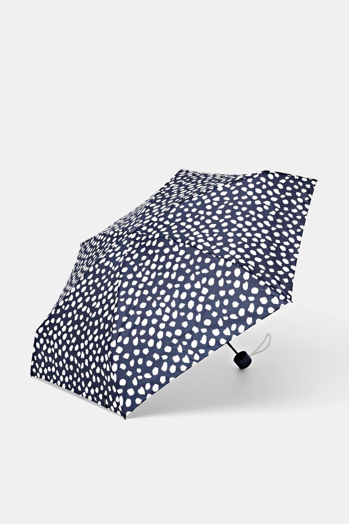 Skládací deštník s puntíkovaným vzorem