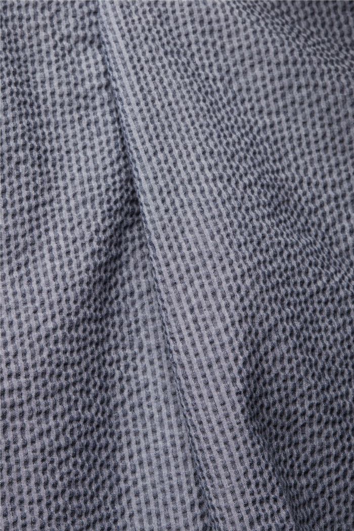 Pruhované šortky ze seersuckeru, NAVY, detail image number 4