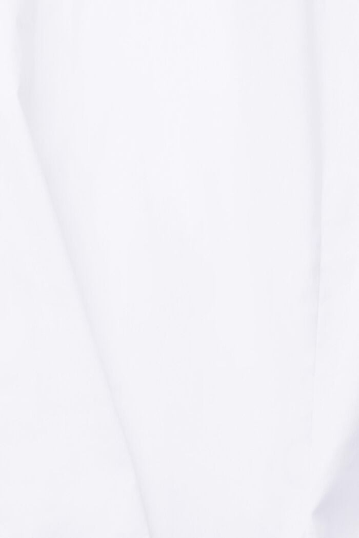 Košilová halenka ze směsi s bavlnou, WHITE, detail image number 5