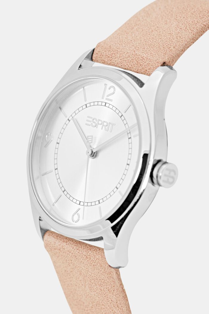 Veganský produkt: hodinky s páskem z imitace kůže, PINK, detail image number 1