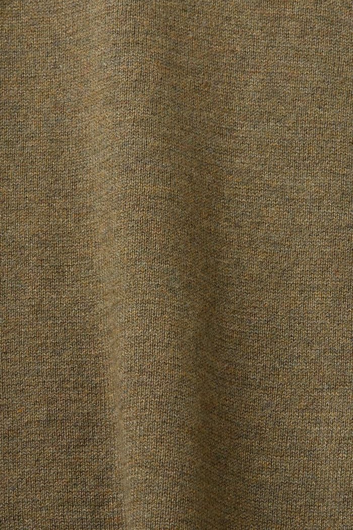 Jemně tkaný pulovr, KHAKI GREEN, detail image number 5