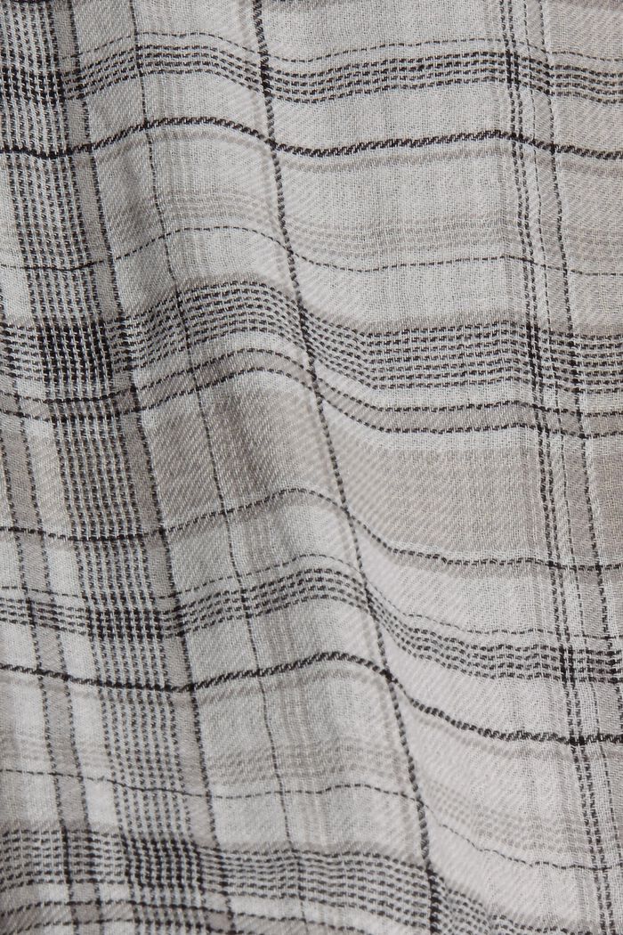 Károvaný oboustranný halenkový top, 100% bavlna, BLACK, detail image number 4