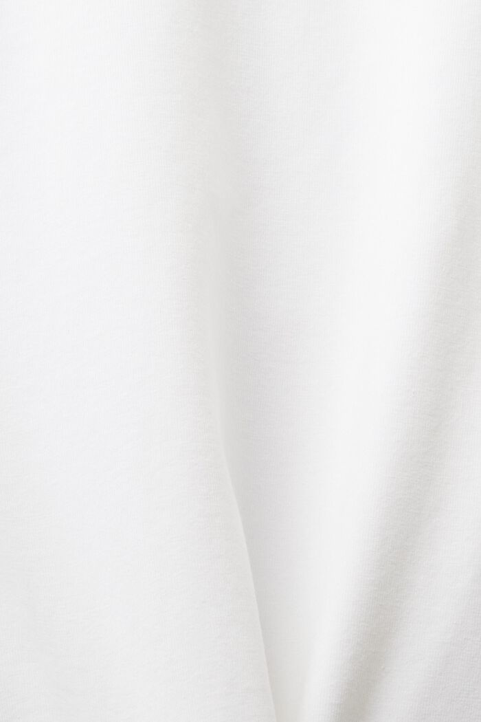Tričko z žerzeje, se špičatým výstřihem, WHITE, detail image number 4