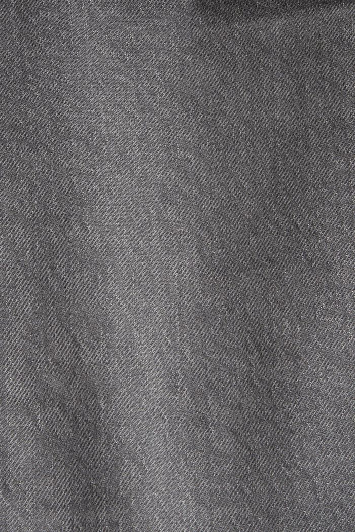 Džínové šortky z bavlny, GREY LIGHT WASHED, detail image number 4