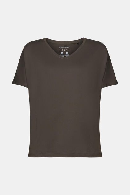 Sportovní tričko se špičatým výstřihem a s technologií E-DRY