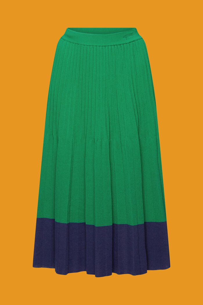 Plisovaná midi sukně, EMERALD GREEN, detail image number 6
