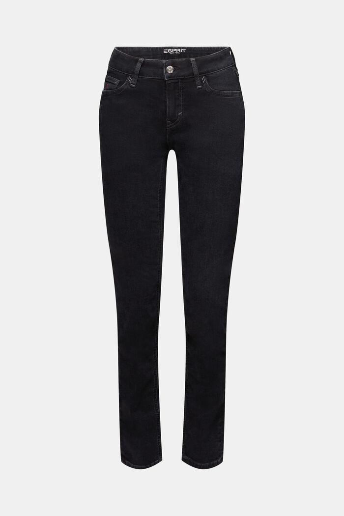 Slim džíny se střední výškou pasu, BLACK RINSE, detail image number 7