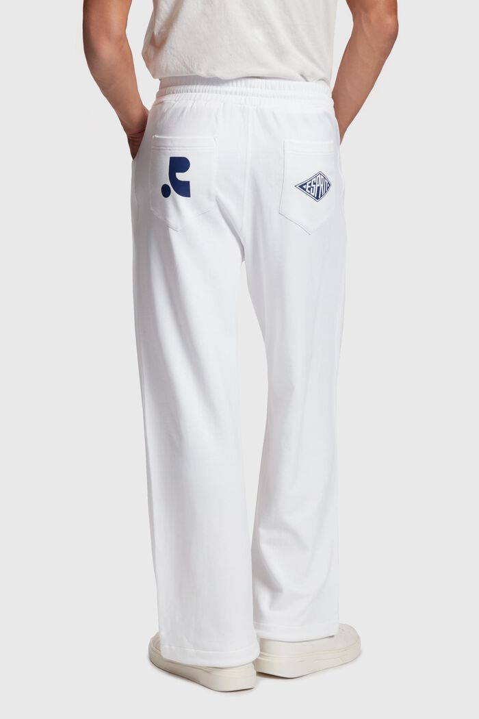 Joggingové kalhoty z žerzeje, WHITE, detail image number 1