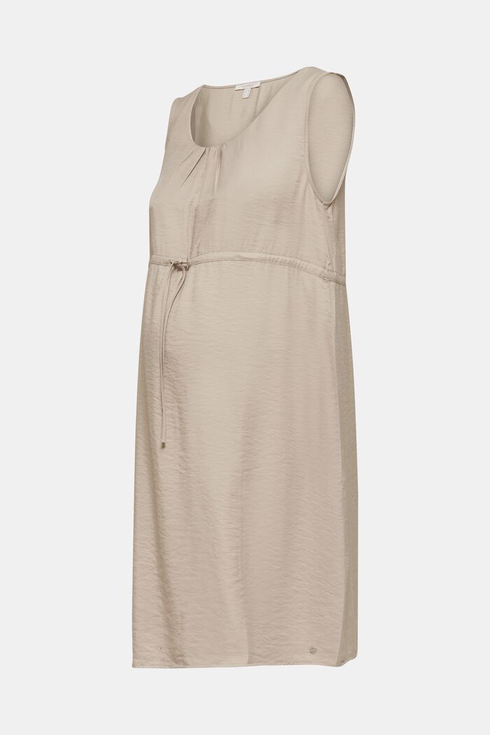 Tkané šaty s tunýlkem, BEIGE, detail image number 0