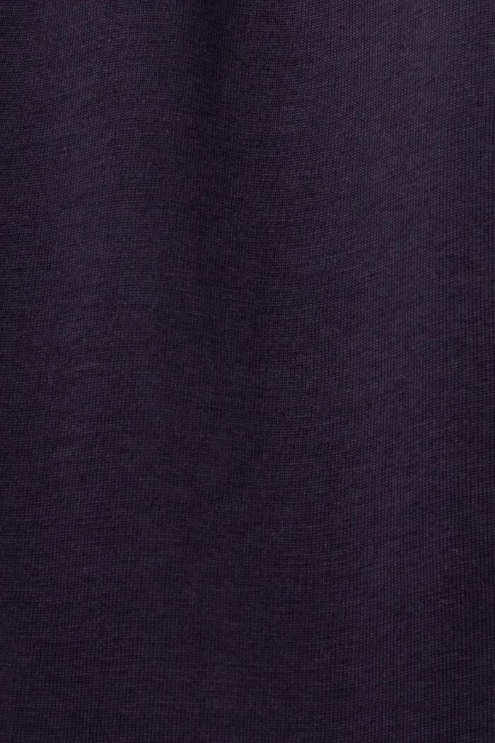 Vzorované žerzejové midi šaty, 100% bavlna, NAVY, detail image number 5
