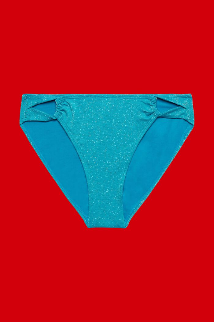 Třpytivé bikiny kalhotky, TEAL BLUE, detail image number 3