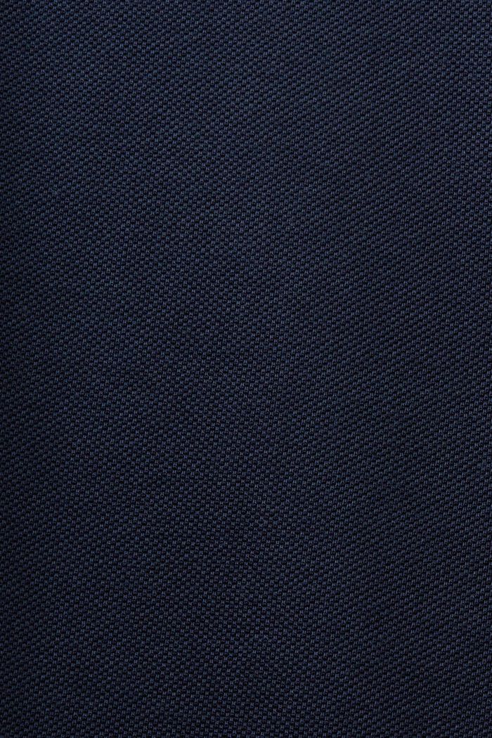 Polokošile z piké z bavlny pima, NAVY, detail image number 5