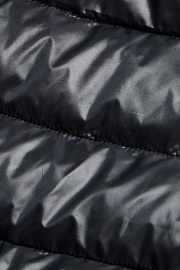 Z recyklovaného materiálu: vesta s odepínací kapucí, BLACK, detail image number 4