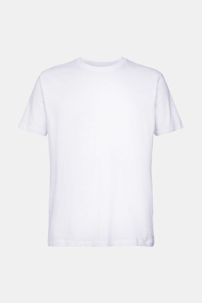 Žerzejové tričko, 100 % bavlna, WHITE, overview