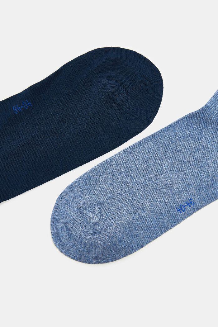 Nízké ponožky, bio bavlna, 5 párů, WHITE/BLUE, detail image number 1