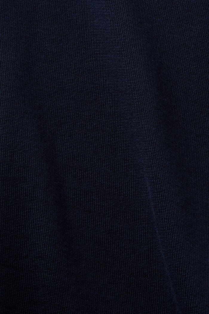 Vlněný pulovr s krátkým rukávem, NAVY, detail image number 5