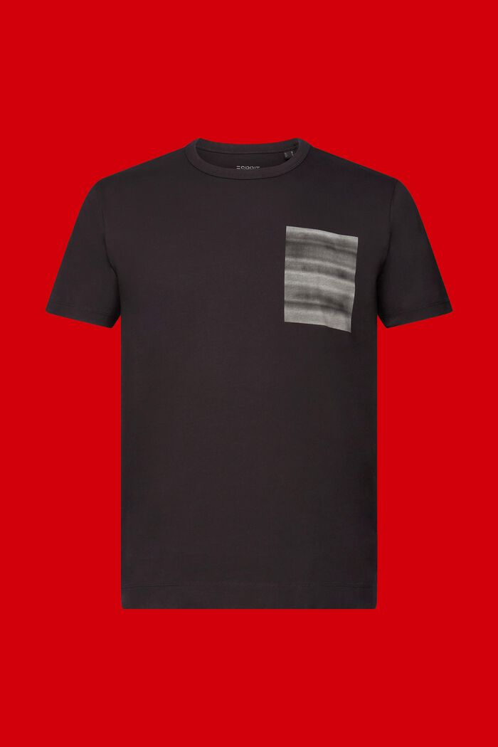 Tričko s kulatým výstřihem ke krku, 100% bavlna, ANTHRACITE, detail image number 6