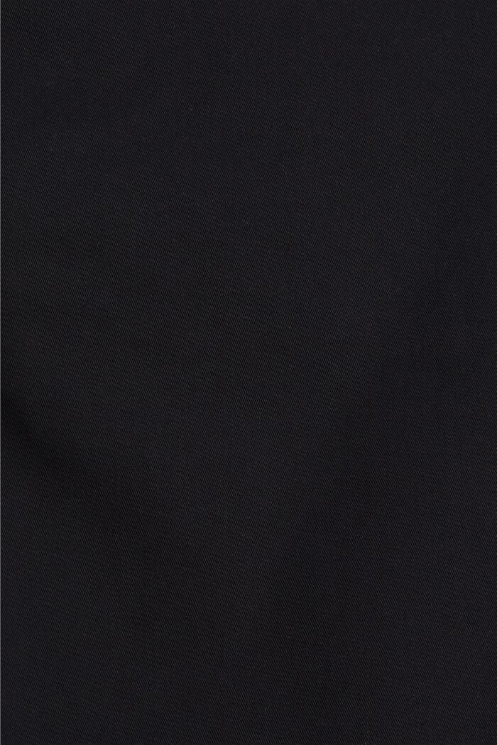 Kalhoty chino z bio bavlny s kroužkem na klíče, BLACK, detail image number 4