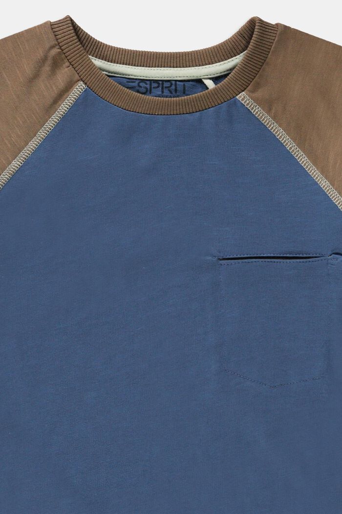 triko ze 100% bavlny, GREY BLUE, detail image number 2