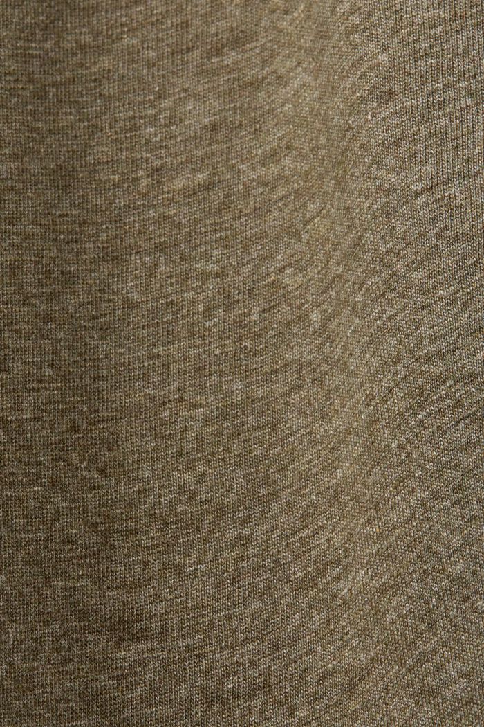Žerzejová polokošile z bavlny, KHAKI GREEN, detail image number 5