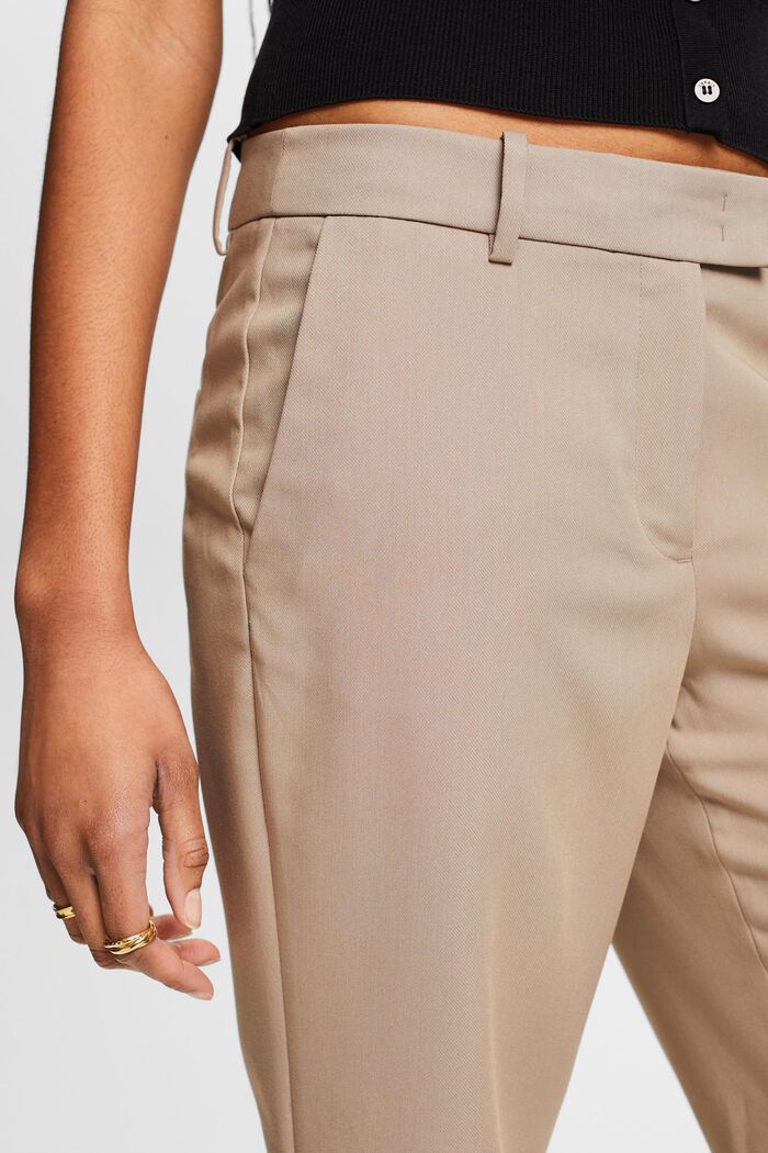 Rovné kalhoty s nízkým pasem, LIGHT TAUPE, detail image number 2