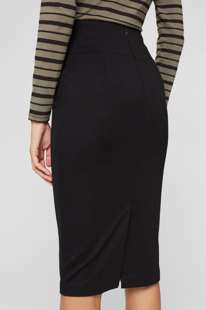 SOFT PUNTO mix + match strečová sukně, BLACK, detail image number 2
