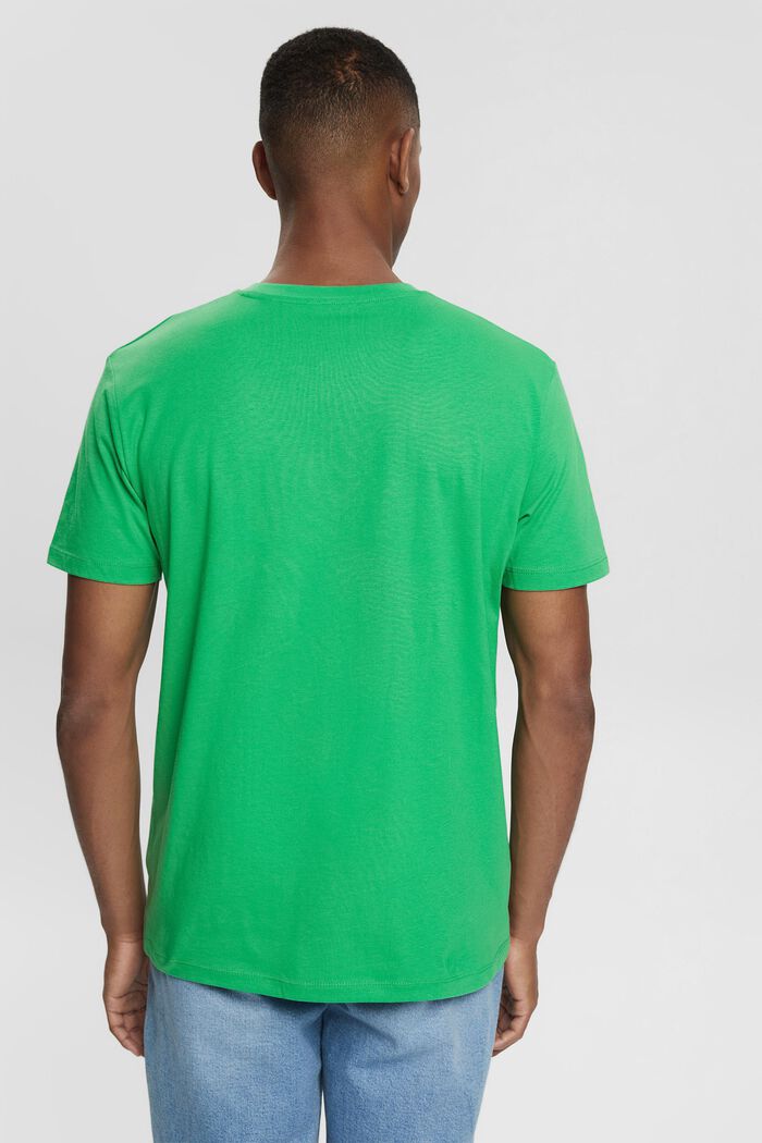 Žerzejové tričko s vyšitým logem, GREEN, detail image number 3