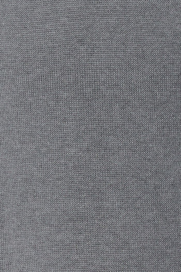 Pletené šaty ze směsi bio bavlny, MEDIUM GREY, detail image number 3