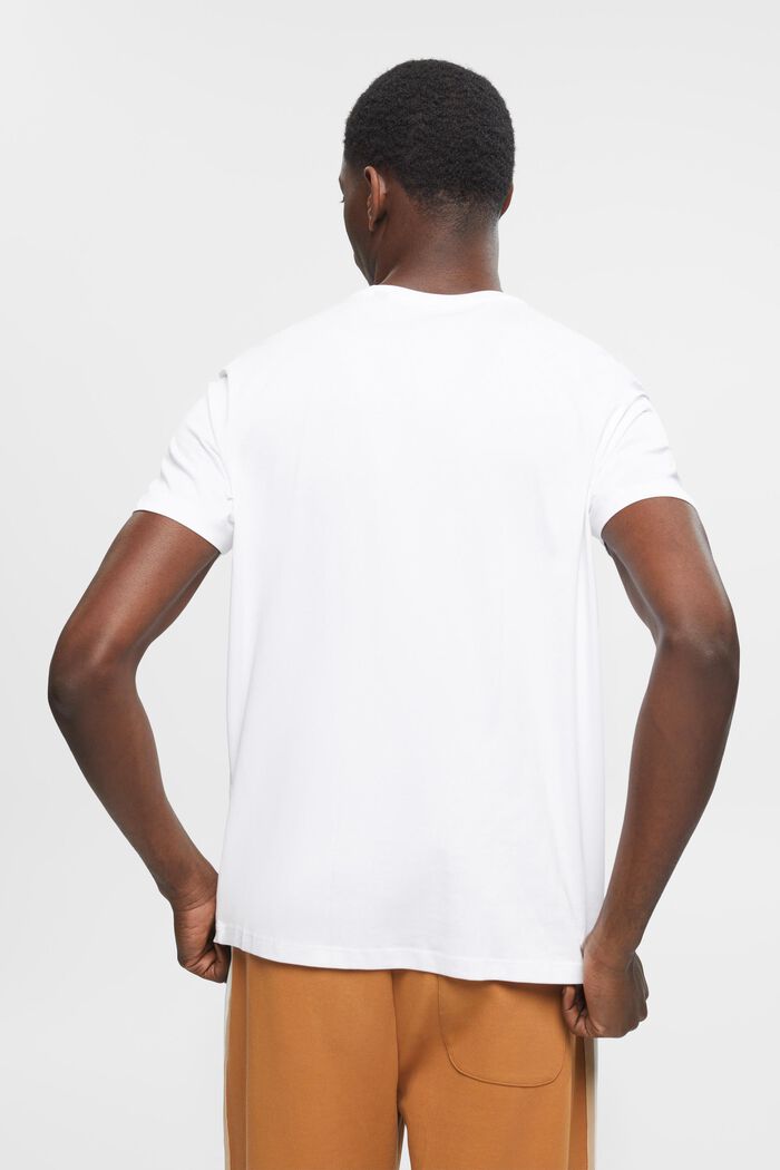 Tričko z bavlny pima, Slim Fit, WHITE, detail image number 3