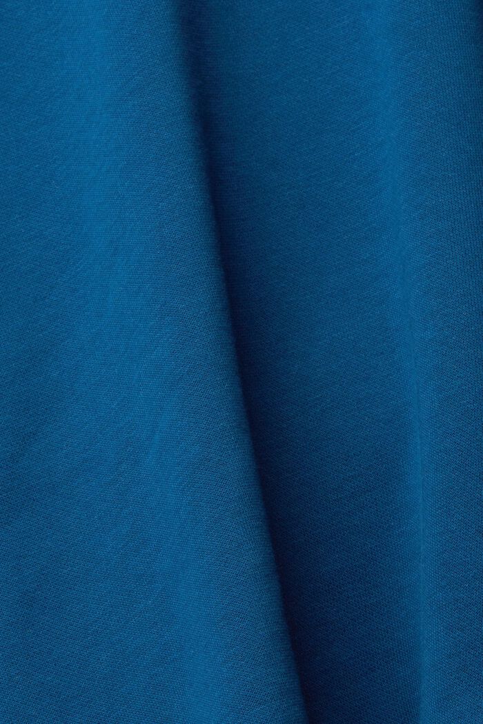 Mikina s knoflíkovou légou vzadu, PETROL BLUE, detail image number 1