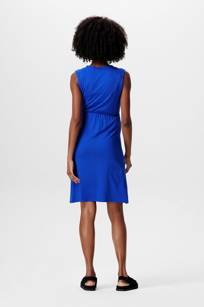 MATERNITY šaty bez rukávů, se špičatým výstřihem, ELECTRIC BLUE, detail image number 2