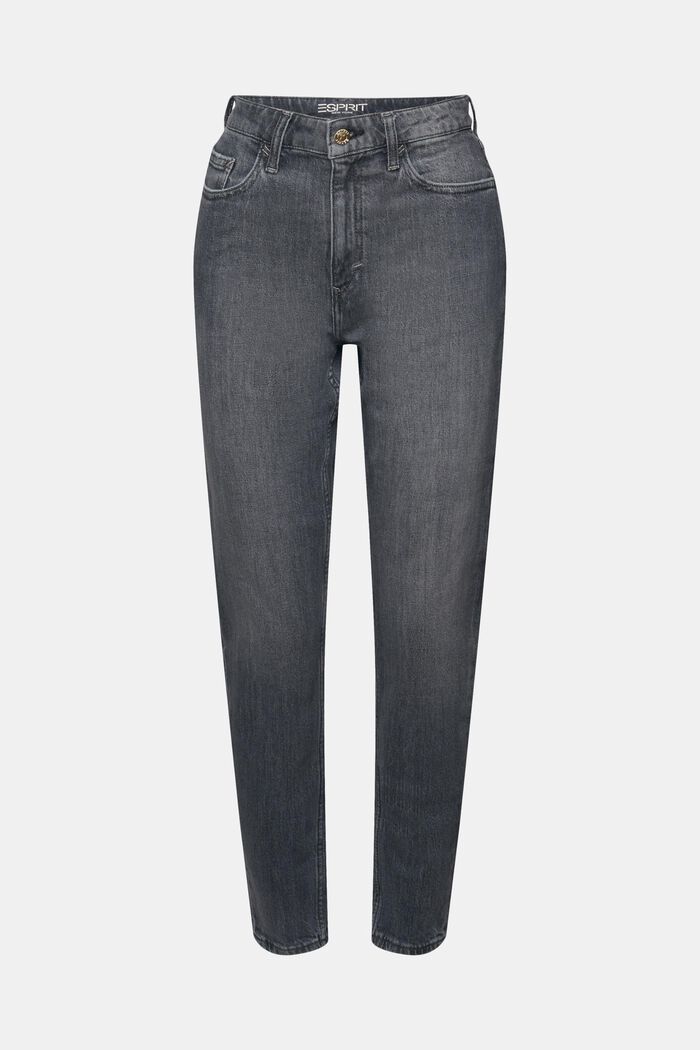 Retro klasické džíny s vysokým pasem, GREY MEDIUM WASHED, detail image number 7