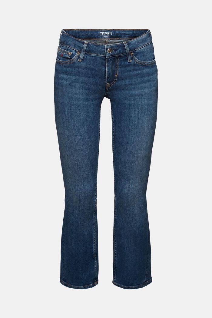 Zkrácené bootcut džíny s nízkým sedem, BLUE MEDIUM WASHED, detail image number 6
