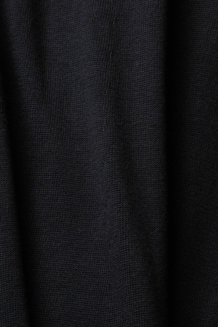 Pletené šaty s rolákem, BLACK, detail image number 5