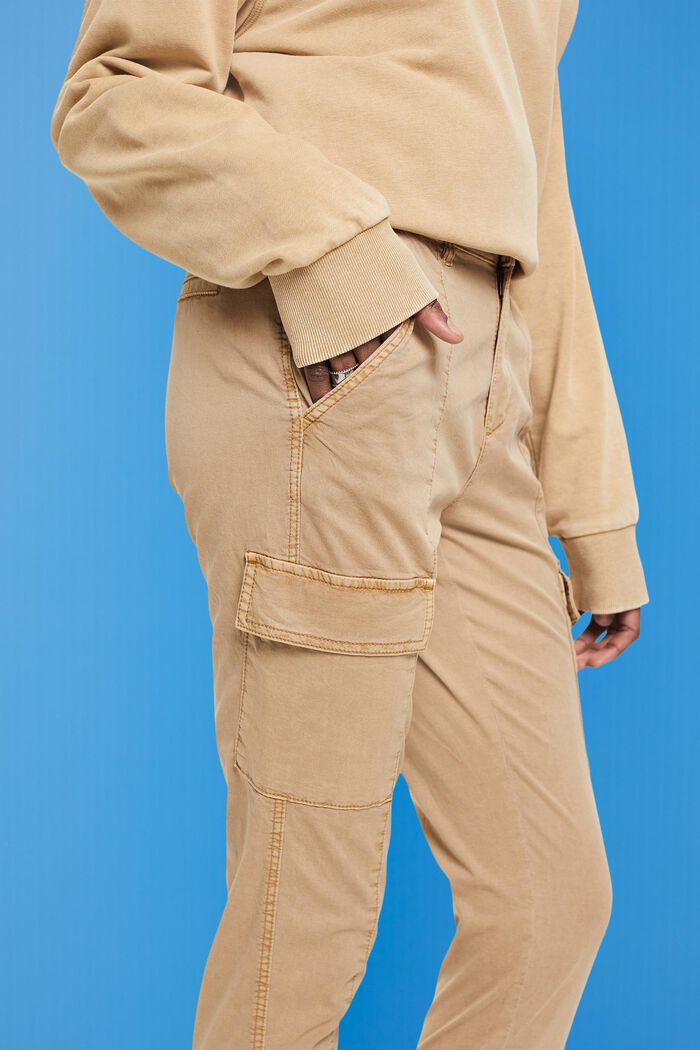 Kalhoty v cargo stylu, se středně vysokým pasem, TAUPE, detail image number 2