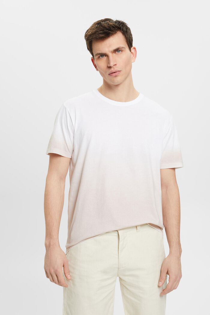 Dvoubarevné tričko s přechodem barev, WHITE, detail image number 0