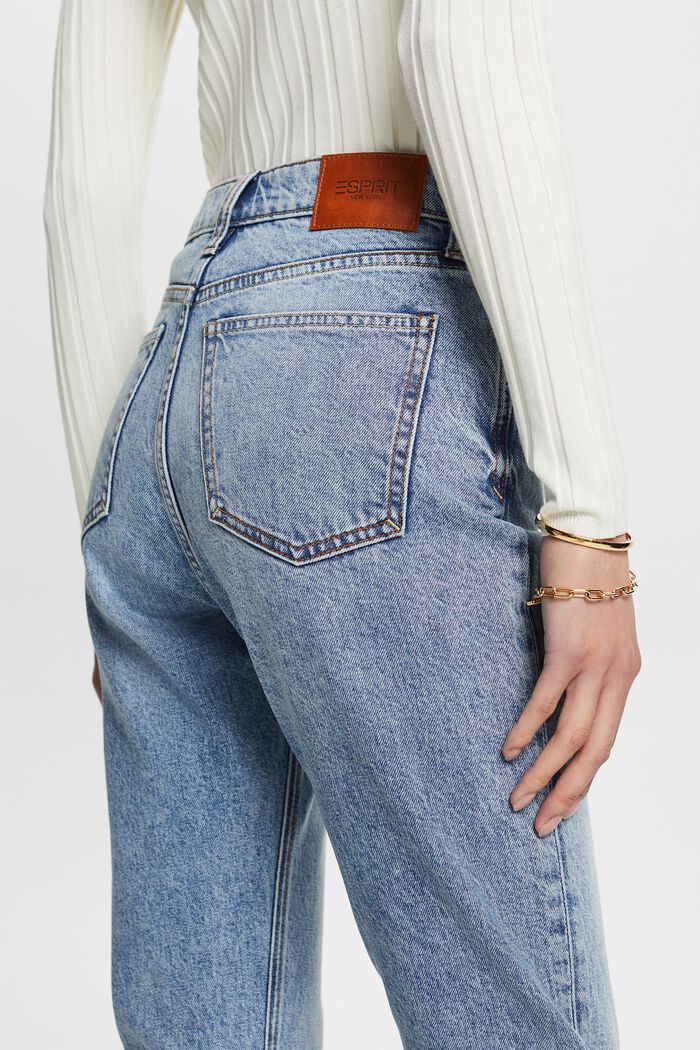 Retro Slim džíny s vysokým pasem, BLUE BLEACHED, detail image number 4